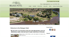 Desktop Screenshot of malagashotel.co.za